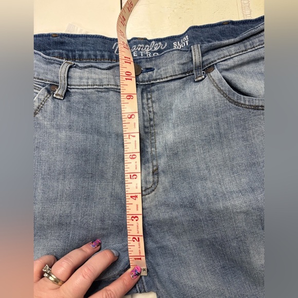 Wrangler Retro Jeans Slim Boot Cut Blue Denim Men's Size 36x28 Short Western - Picture 5 of 8